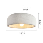 Modern Minimalist Resin Dome 1-light Pendant Light BulbSquare