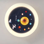 Lumendat Contemporary Nordic Hardware Round Planet Cartoon LED Flush Mount Ceiling Light For Bedroom Lumendat