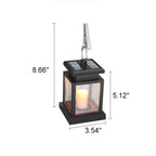 Solar Retro Candle Lantern LED Outdoor Hanging Light Lumendat