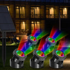 Solar Waterproof RGB Lawn Decoration LED Spotlight Landscape Light Lumendat