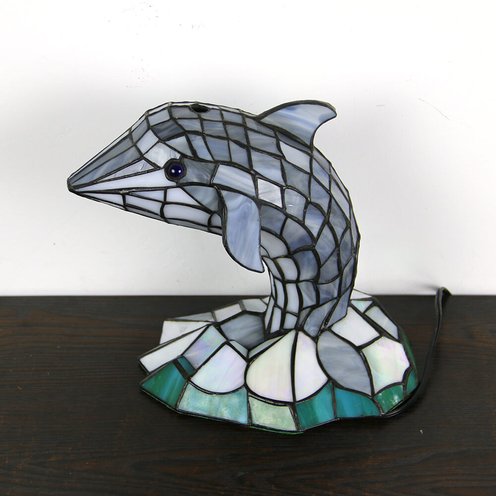 Tiffany Creative Animal Stained Glass 1-Light Decorative Table Lamp Lumendat
