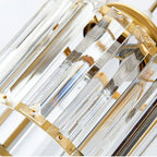 Modern Prismatic Crystal Cylinder Stairway Chandelier – 6 or 9 Lights Lumendat