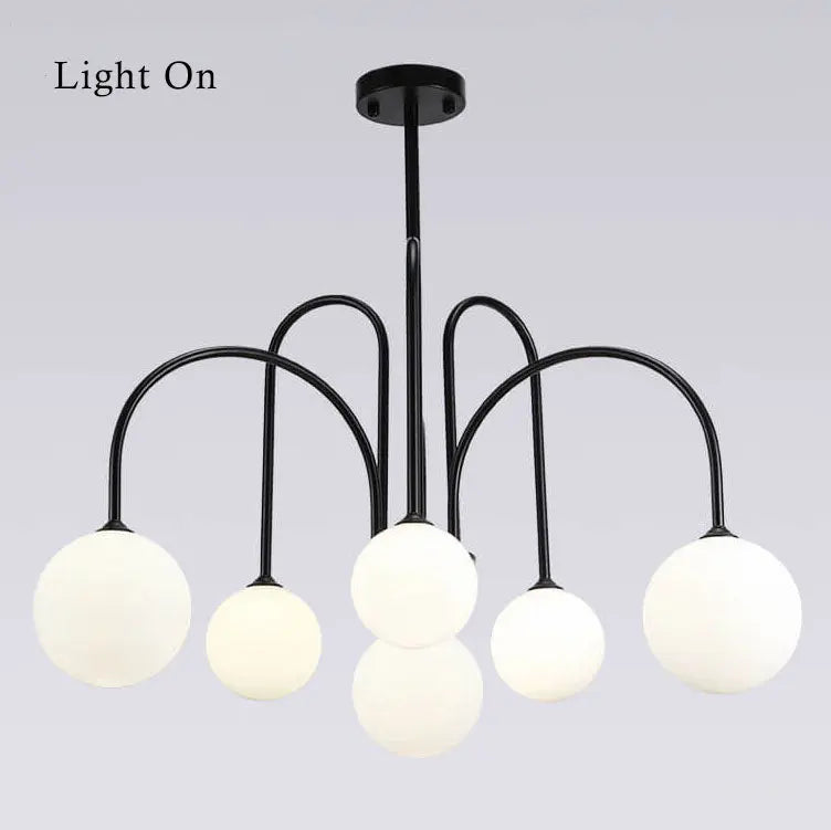 Glass Ball 6-8 Light Arch Chandeliers Lumendat