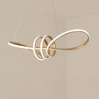 Modern Aluminum Spiral 1-light LED Chandeliers BulbSquare