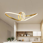 Modern Aluminum Spiral 1-light LED Chandeliers BulbSquare