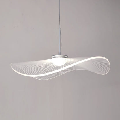 Modern Acrylic Lotus Leaf 1-Light LED Pendant Light