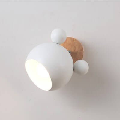Lumendat Nordic Macaron Cartoon Bear Shape 1-Light Wall Sconce Lamps Lumendat