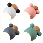 Lumendat Nordic Macaron Cartoon Bear Shape 1-Light Wall Sconce Lamps Lumendat