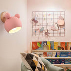 Lumendat Nordic Macaron Cartoon Bear Shape 1-Light Wall Sconce Lamps Lumendat