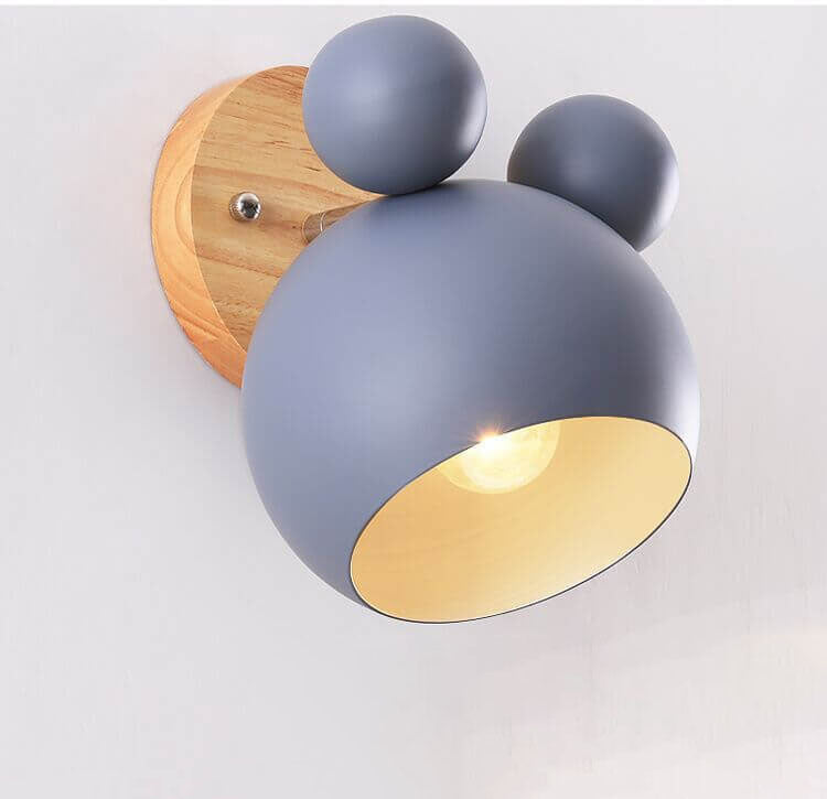 Lumendat Nordic Macaron Cartoon Bear Shape 1-Light Wall Sconce Lamps Lumendat