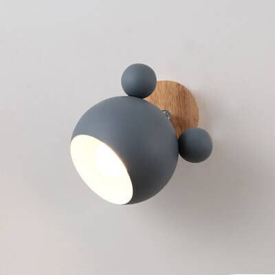 Lumendat Nordic Macaron Cartoon Bear Shape 1-Light Wall Sconce Lamps Lumendat
