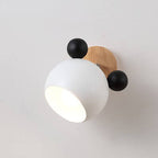 Lumendat Nordic Macaron Cartoon Bear Shape 1-Light Wall Sconce Lamps Lumendat