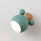 Lumendat Nordic Macaron Cartoon Bear Shape 1-Light Wall Sconce Lamps Lumendat