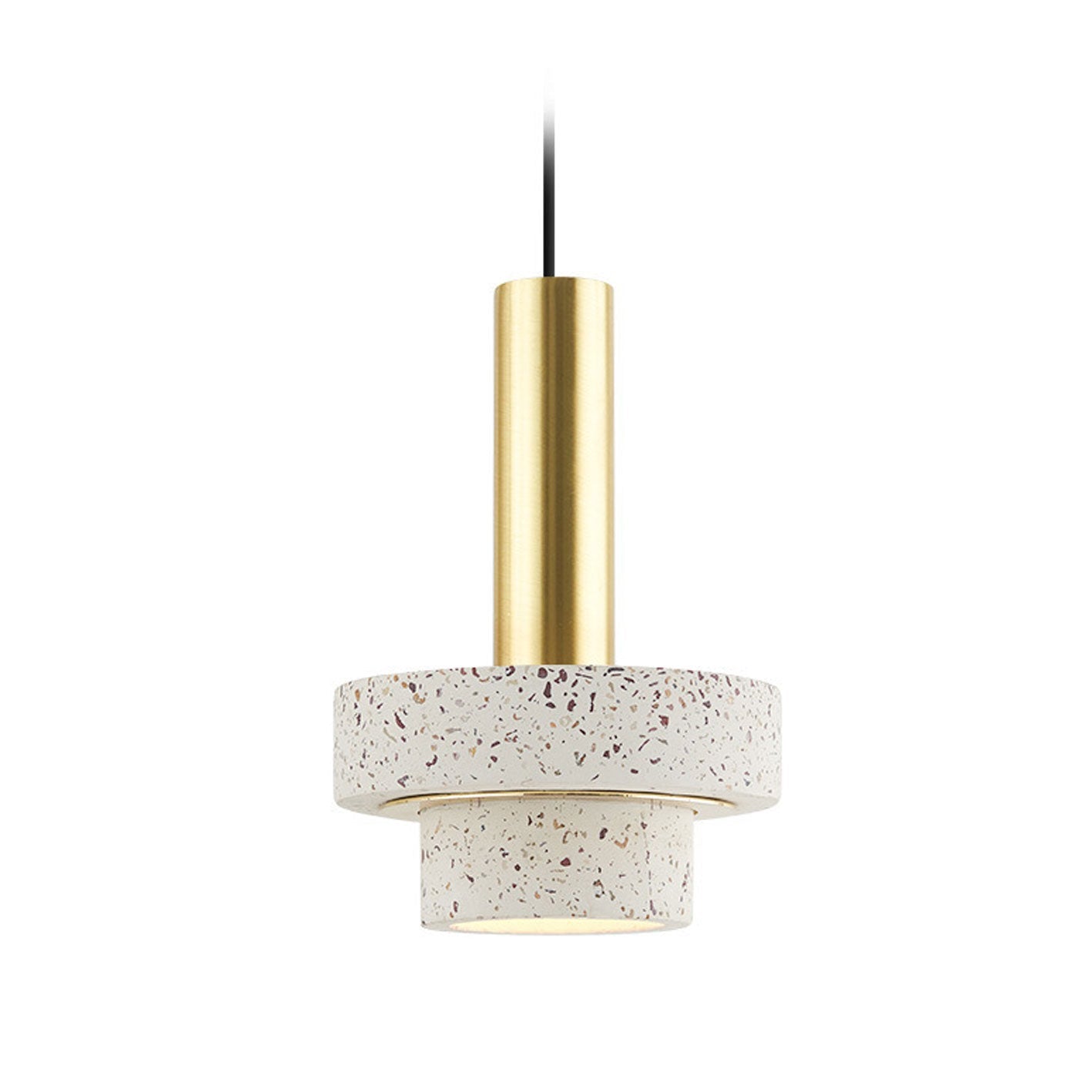 Modern Light Luxury Marble Metal 1-light Pendant Light