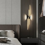 Modern Minimalist Aluminum Geometric Long Straight Line LED Wall Sconce Lamp For Living Room Lumendat