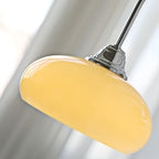 Contemporary Nordic Round Dome Iron Glass 1-Light Pendant Light For Living Room Lumendat