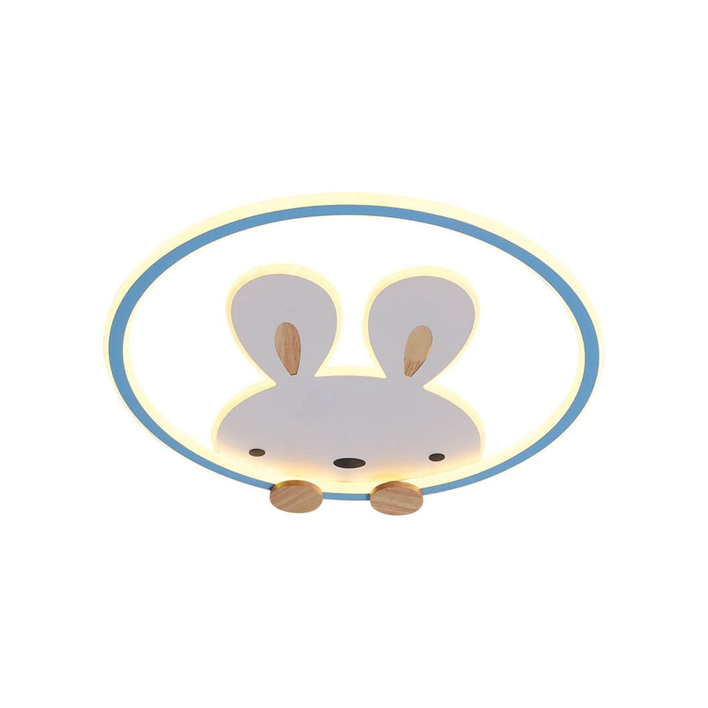 Lumendat Childlike Creative Cartoon Rabbit Design LED Flush Mount Light Lumendat