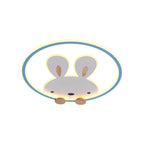 Lumendat Childlike Creative Cartoon Rabbit Design LED Flush Mount Light Lumendat