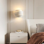 Nordic Minimalist Layers Half Cylinder Iron 2-Light Wall Sconce Lamp