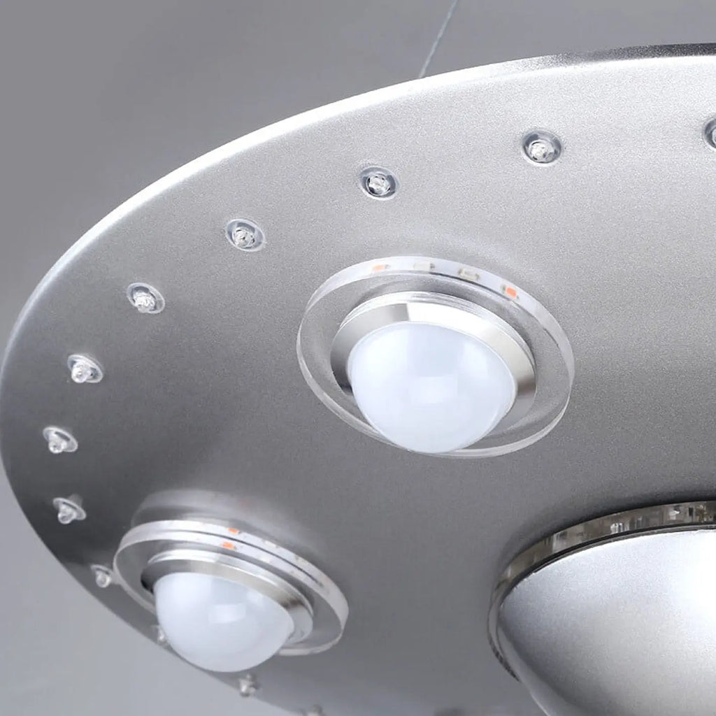 Creative Cartoon Ufo Flying Saucer LED Kids Chandelier Lumendat