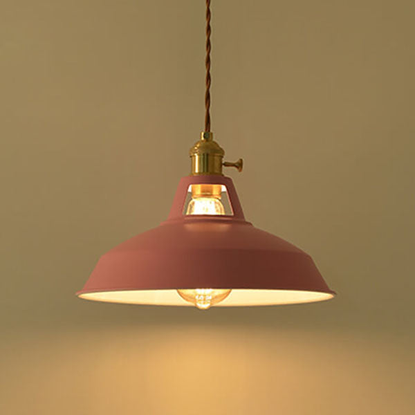 Modern Minimalist Macaroon Iron 1-light Pendant Light BulbSquare