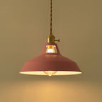 Modern Minimalist Macaroon Iron 1-light Pendant Light BulbSquare