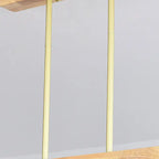 Nordic Solid Wood Cone Glass Shade 3/4 Light Island Light Chandelier BulbSquare