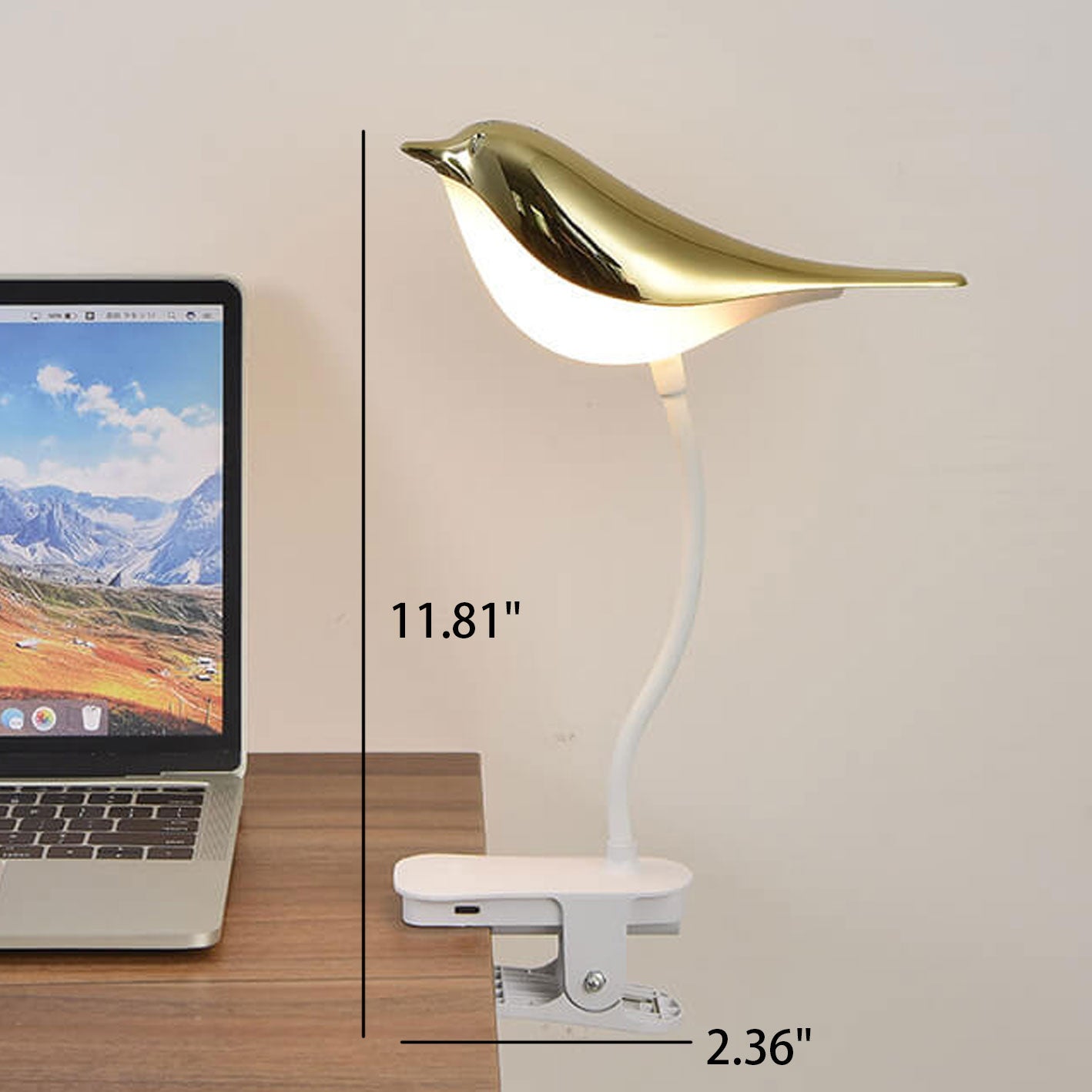 Nordic Creative Bird Clip USB Charging LED Night Light Table Lamp Lumendat