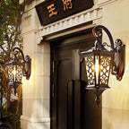 European Palace Outdoor Waterproof 1-Light Wall Sconce Lamp