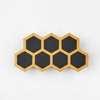 Outdoor Simple Hexagonal Combination Black Gold LED Wall Sconce Lamp