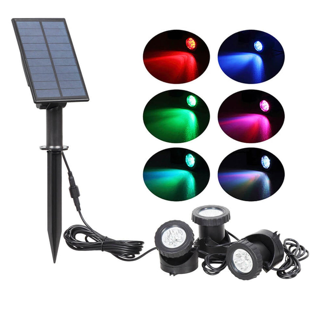 Solar Waterproof RGB Lawn Decoration LED Spotlight Landscape Light Lumendat