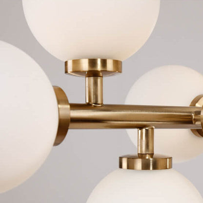 Nordic Light Luxury Magic Bean Glass Ball 16-light Island Light Chandelier