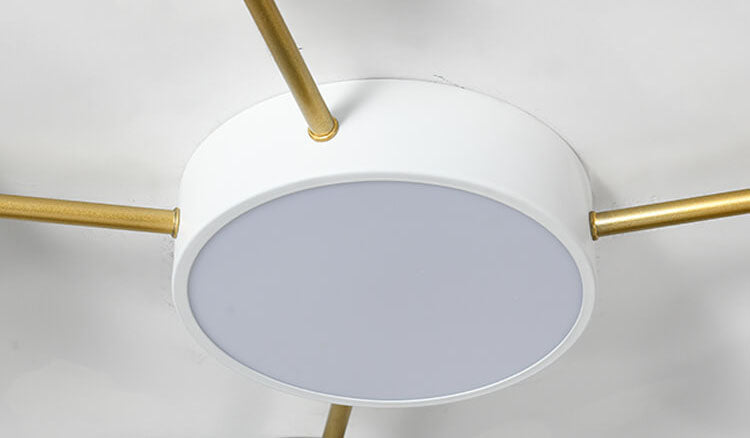 Scandinavian Minimalist Solid Wood Iron LED Flush Mount Lighting BulbSquare