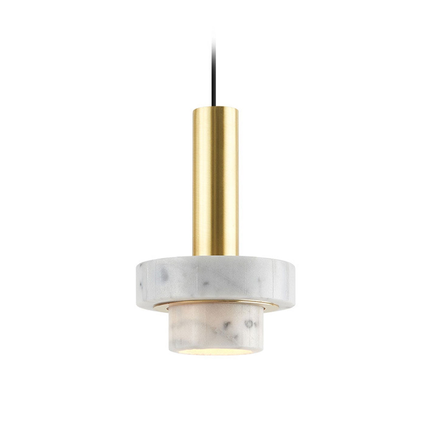 Modern Light Luxury Marble Metal 1-light Pendant Light
