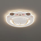 Lumendat Modern Art Deco Kids Aluminum Acrylic Penguin Panda Lion Sheep Round LED Flush Mount Ceiling Light For Bedroom Lumendat