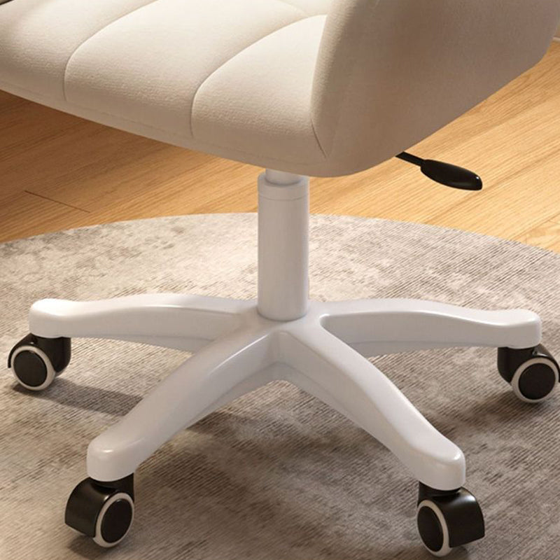 Modern Minimalist Square Back Velvet Cotton Nylon Desk Chair Backrest Armrest For Home Office DFM-F