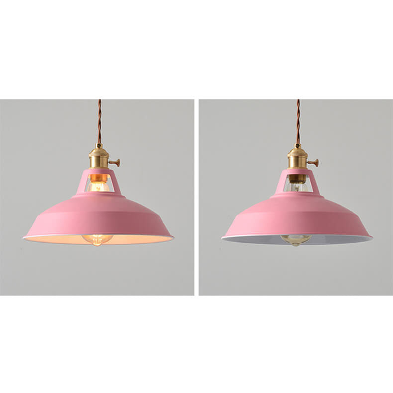 Modern Minimalist Macaroon Iron 1-light Pendant Light BulbSquare
