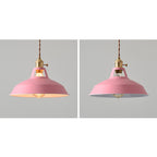 Modern Minimalist Macaroon Iron 1-light Pendant Light BulbSquare