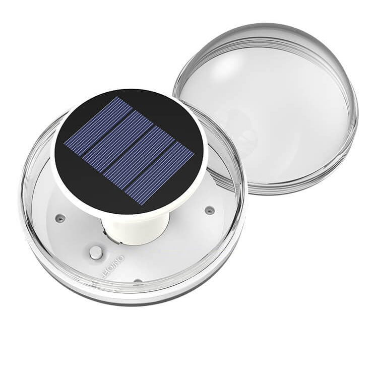 Modern Round Outdoor Waterproof Solar LED Water Drift Light Lumendat