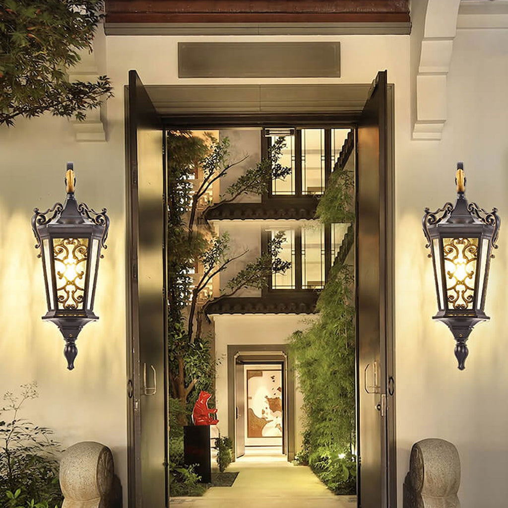 European Palace Outdoor Waterproof 1-Light Wall Sconce Lamp