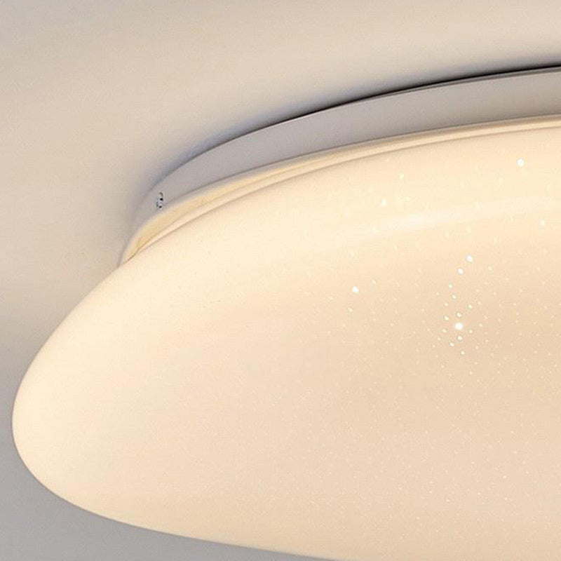 Modern Minimalist Pebble Shape Acrylic Hardware LED Flush Mount Ceiling Light For Bedroom Lumendat