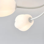 Modern Art Deco Tulip Flower Design 3/7/11/13 Light Semi-Flush Mount Ceiling Light For Living Room