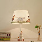 Lumendat Nordic Fun Cartoon Pattern Resin Fabric Children 1-Light Table Lamp Lumendat