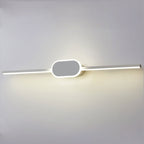 Modern Minimalist Long Strip Oval Base Vanity Light LED Wall Sconce Lamp