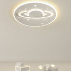 Lumendat Creative Cartoon Planet Star LED Round Flush Mount Ceiling Light Lumendat
