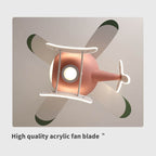 Lumendat Simple Cartoon Aircraft LED Downrods Ceiling Fan Light Lumendat