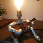 Industrial Plumbing Guitar Robot 1-Light Table Lamp Lumendat