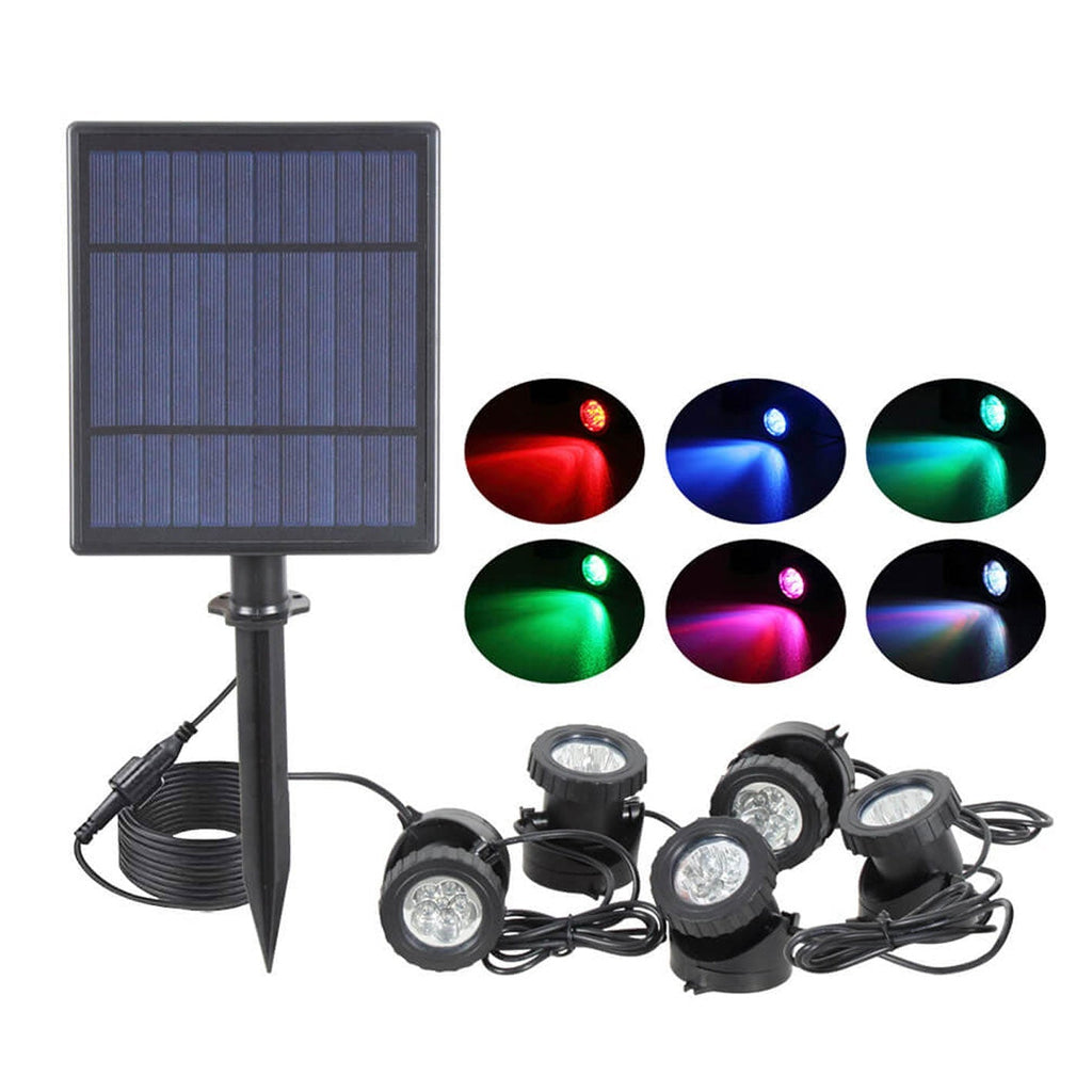 Solar Waterproof RGB Lawn Decoration LED Spotlight Landscape Light Lumendat