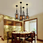 Contemporary Industrial Cage Iron Fabric 1-light Pendant Light for Living Room BulbSquare