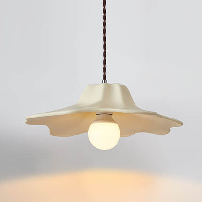Traditional French Resin Umbrella Shape Geometry 1-Light Pendant Light for Living Room